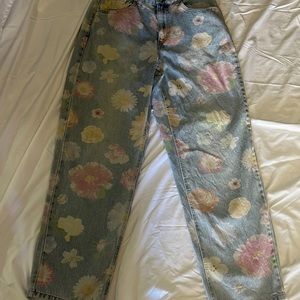 Wild Fable Wide Leg Floral Jeans
